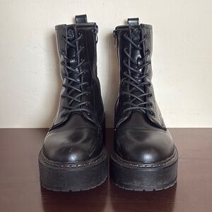 Steve Madden Bettyy Platform Boots, Black